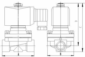黃銅電磁閥結(jié)構(gòu)圖